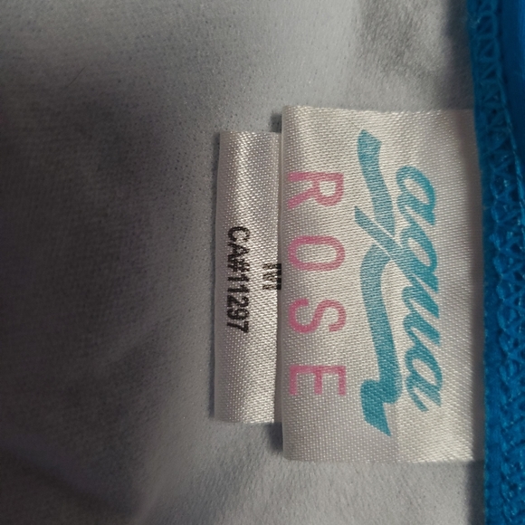 💥3 for $15💥 Bright Blue with Green stripes 2pc Bikini - Picture 6 of 8